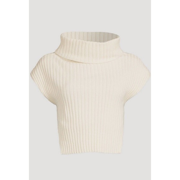 NWOT Vanessa Hong X Birgitte Herskind Womens Vally Cowl Neck Sweater Small Cream - Picture 2 of 14